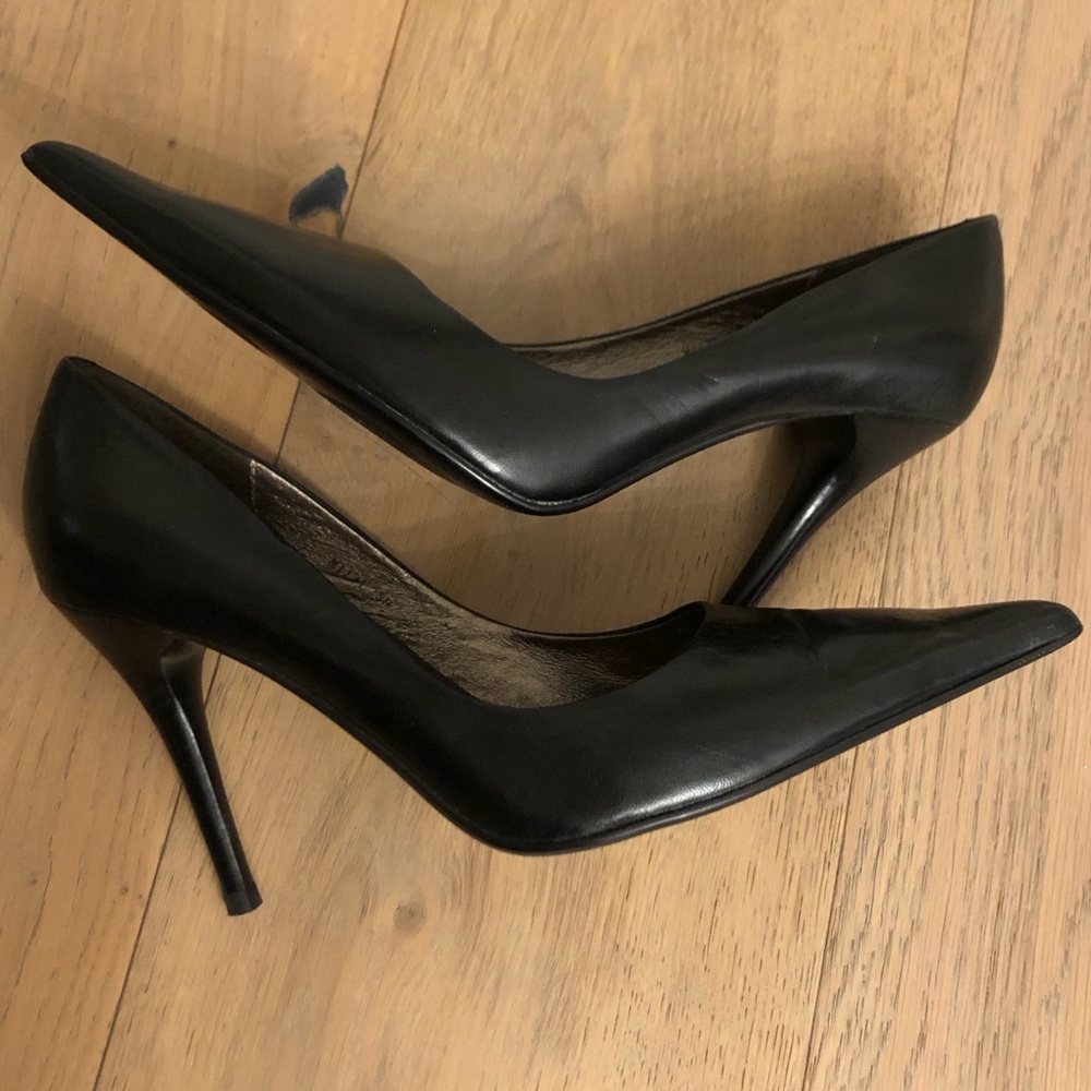Roberto Botella black leather pumps heels shoes